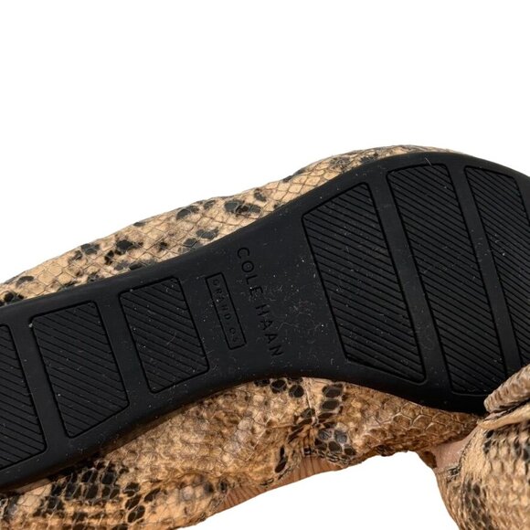 Cole Haan Womens Snakeskin Tali Soft Bow Ballet Flat size 7.5 - Picture 10 of 13